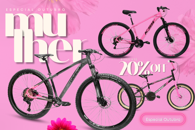 Até 20% Off em Bikes Femininas