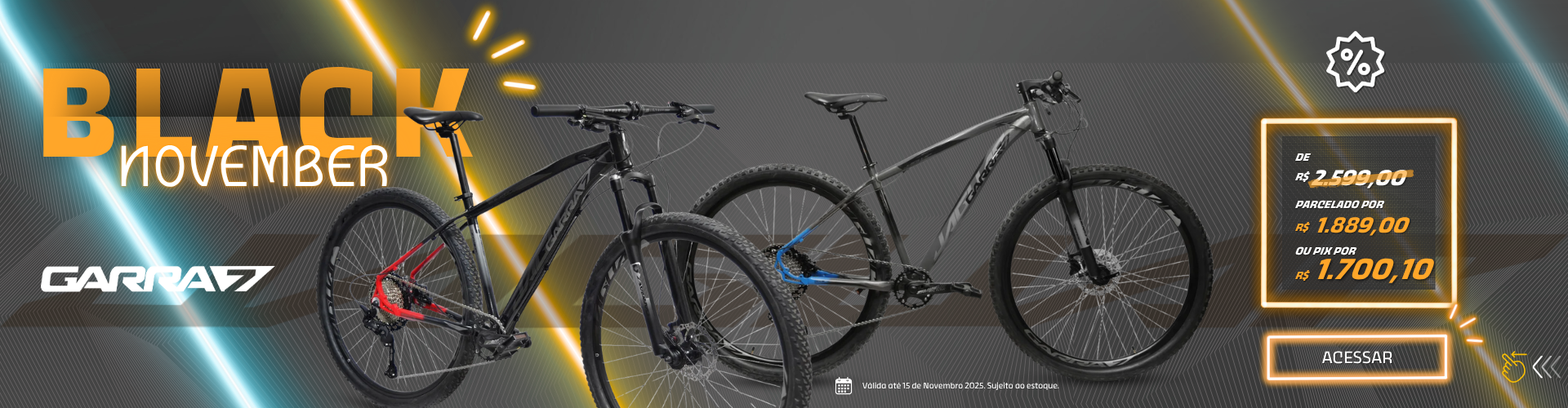 Black Friday Bicicleta Garra7 Jaguar Oferta
