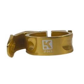 Abraçadeira Selim Kapa 34,9mm Alumínio Dourado Blocagem