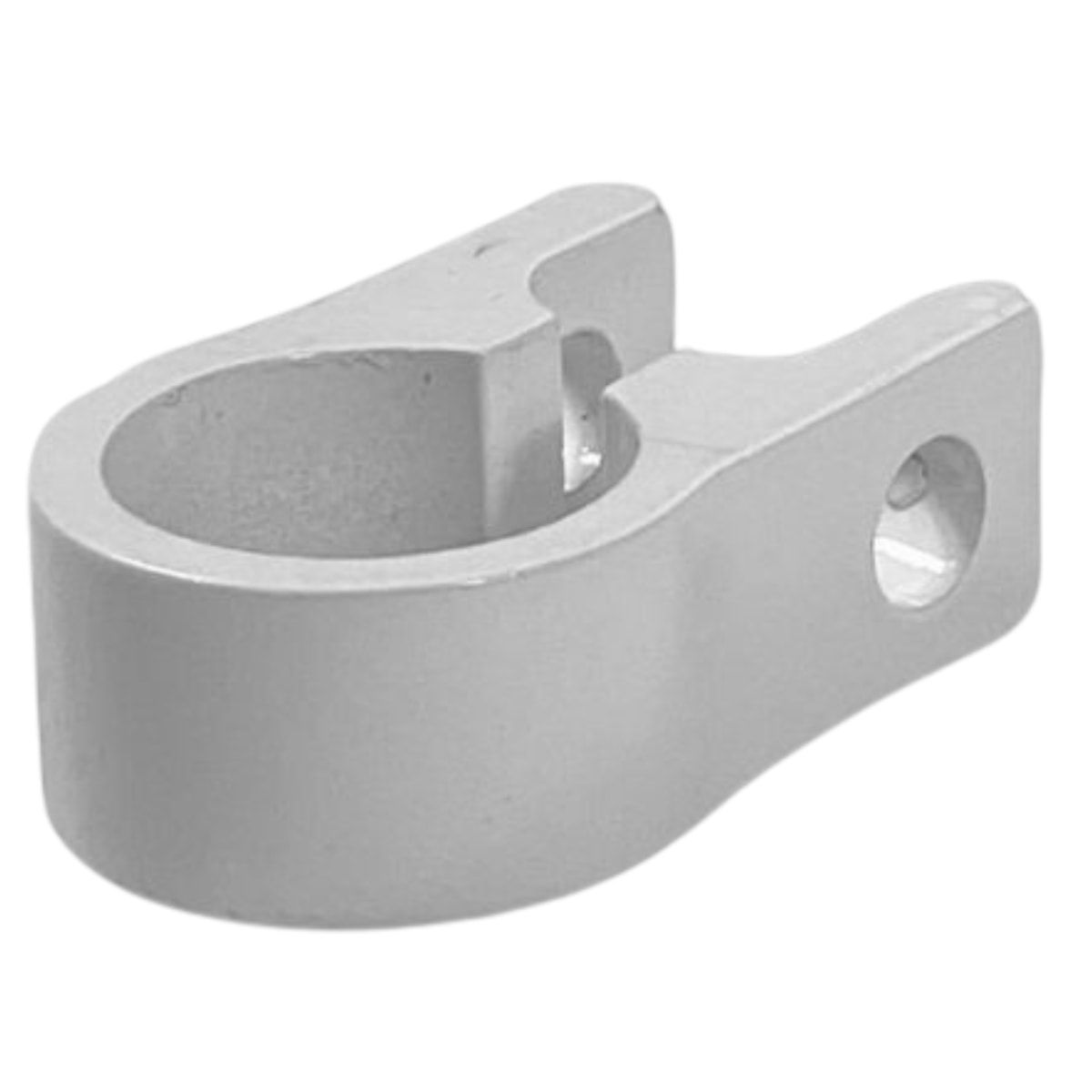 Abraçadeira Selim Monaco 25,5mm Alumínio Branco