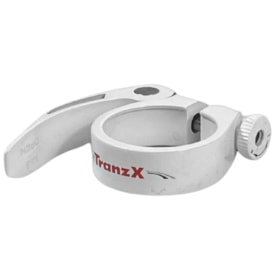 Abraçadeira Selim Tranz-x 34,9mm Alumínio Branco Com Blocagem