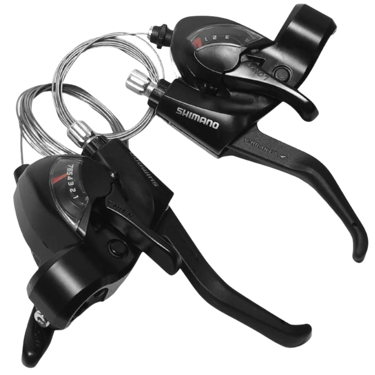 Alavanca Cambio Ez Fire Shimano Tourney EF 41 21 Velocidades