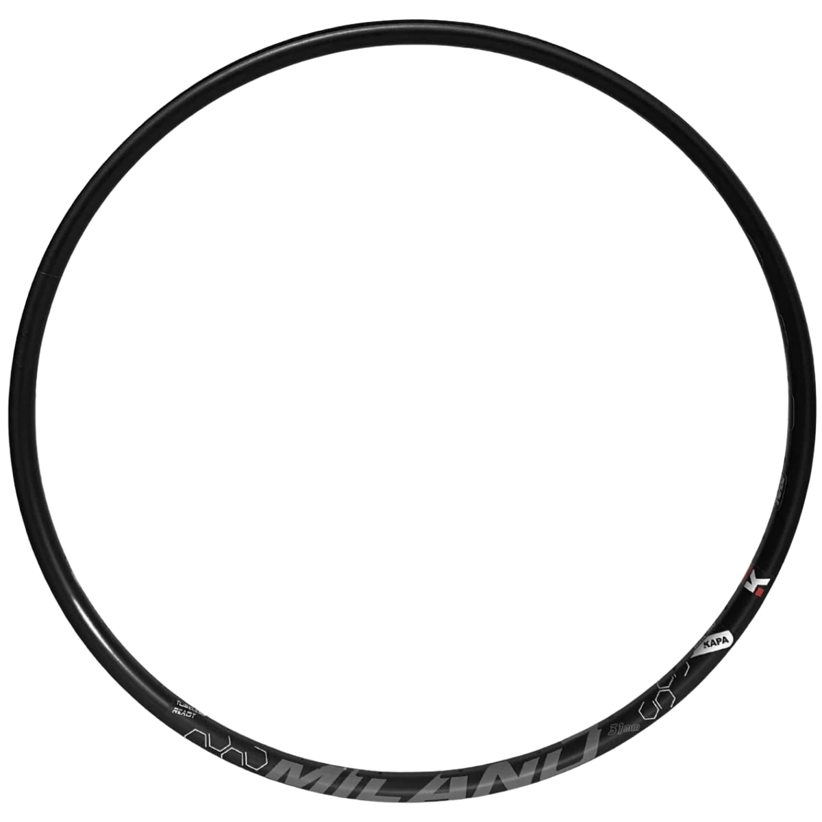 Aro 29 MTB Alumínio Aero Kapa Milano Preto Fosco Disco 28 Furos