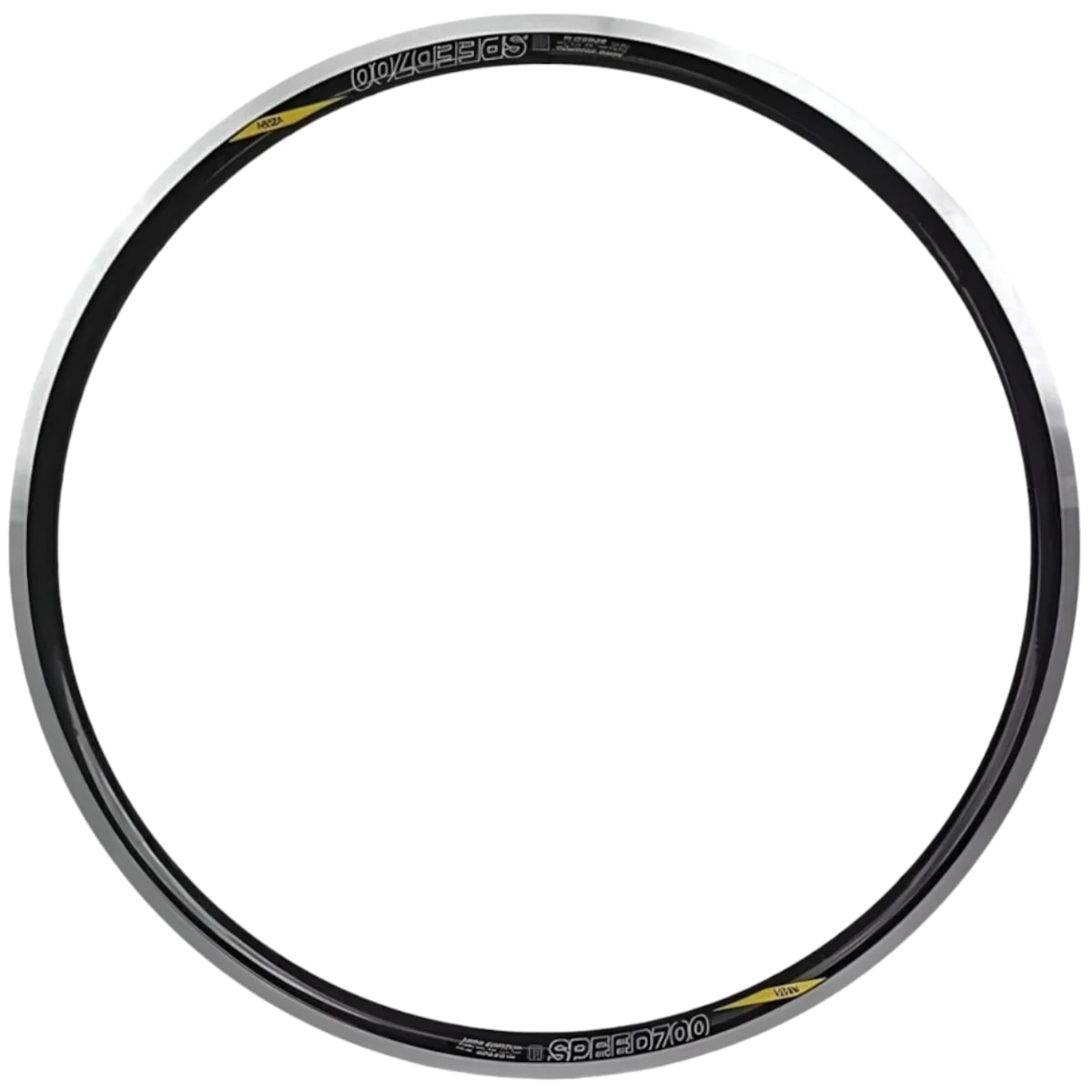 Aro 700C Alumínio Aero Vzan Speed Preto CNC 32 Furos