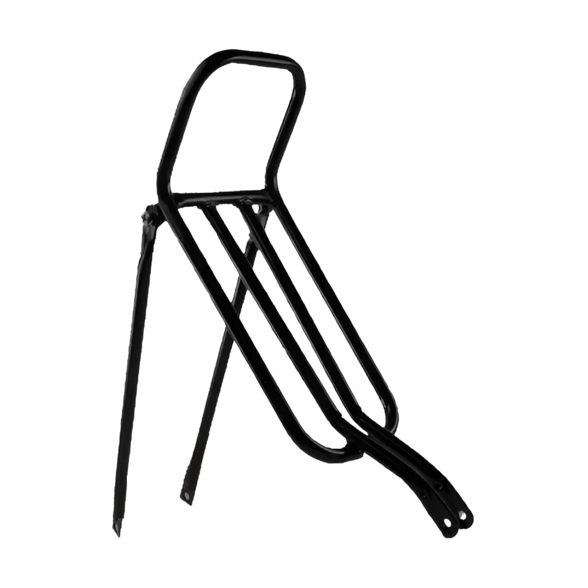 Bagageiro de Bicicleta AMR Tubular Aro 26 Preto Articulado Rabeta Alta