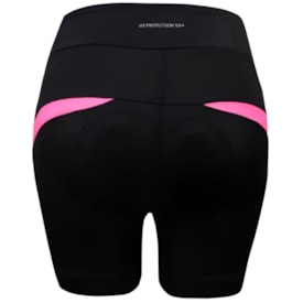 Bermuda Ciclismo Feminina Elite Preto e Pink - G