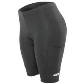 Bermuda Ciclismo Feminina Fennix Slin Com Bolso