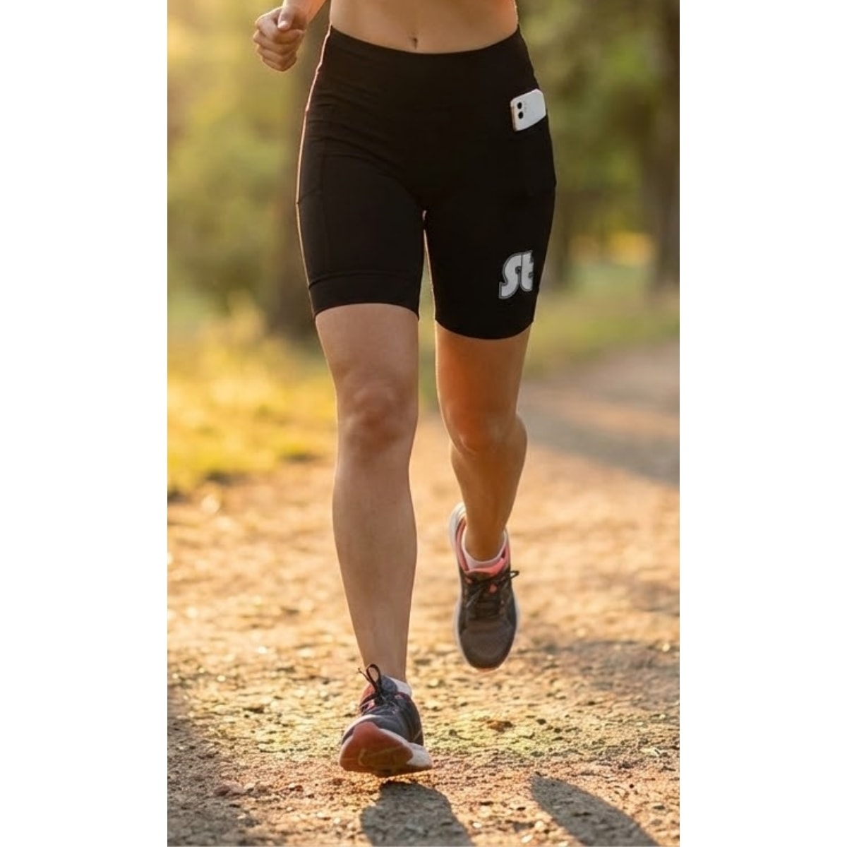Bermuda Ciclismo Feminina Stroll Preto Com Bolso