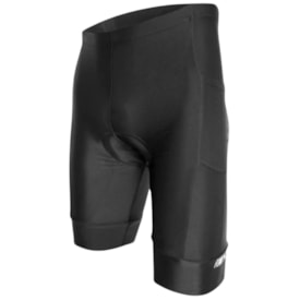 Bermuda Ciclismo Masculino Fennix Attack Preto Com Bolso - P