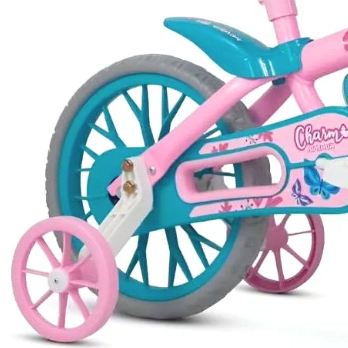 Bicicleta Aro 12 Infantil Nathor Charm Rosa e Azul