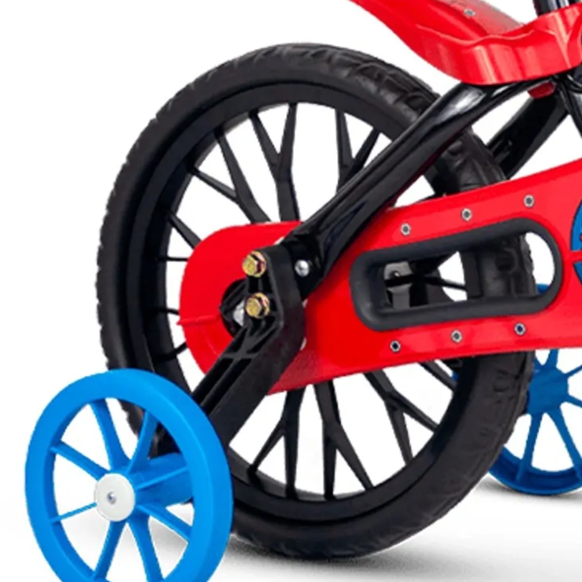 Bicicleta Aro 12 Infantil Nathor Mechanic Preto e Vermelho