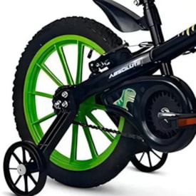 Bicicleta Aro 16 Absolute Dino Preto e Verde