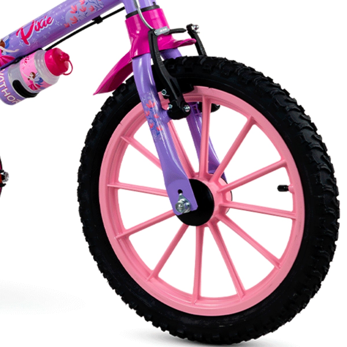Bicicleta Aro 16 Nathor Pixie Violeta e Rosa
