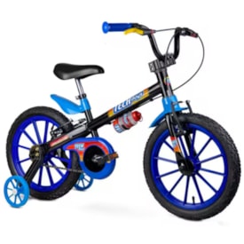 Bicicleta Aro 16 Nathor Tech Boys Preto e Azul