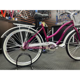 Bicicleta Aro 26 Doha Contra Pedal Rosa Branco