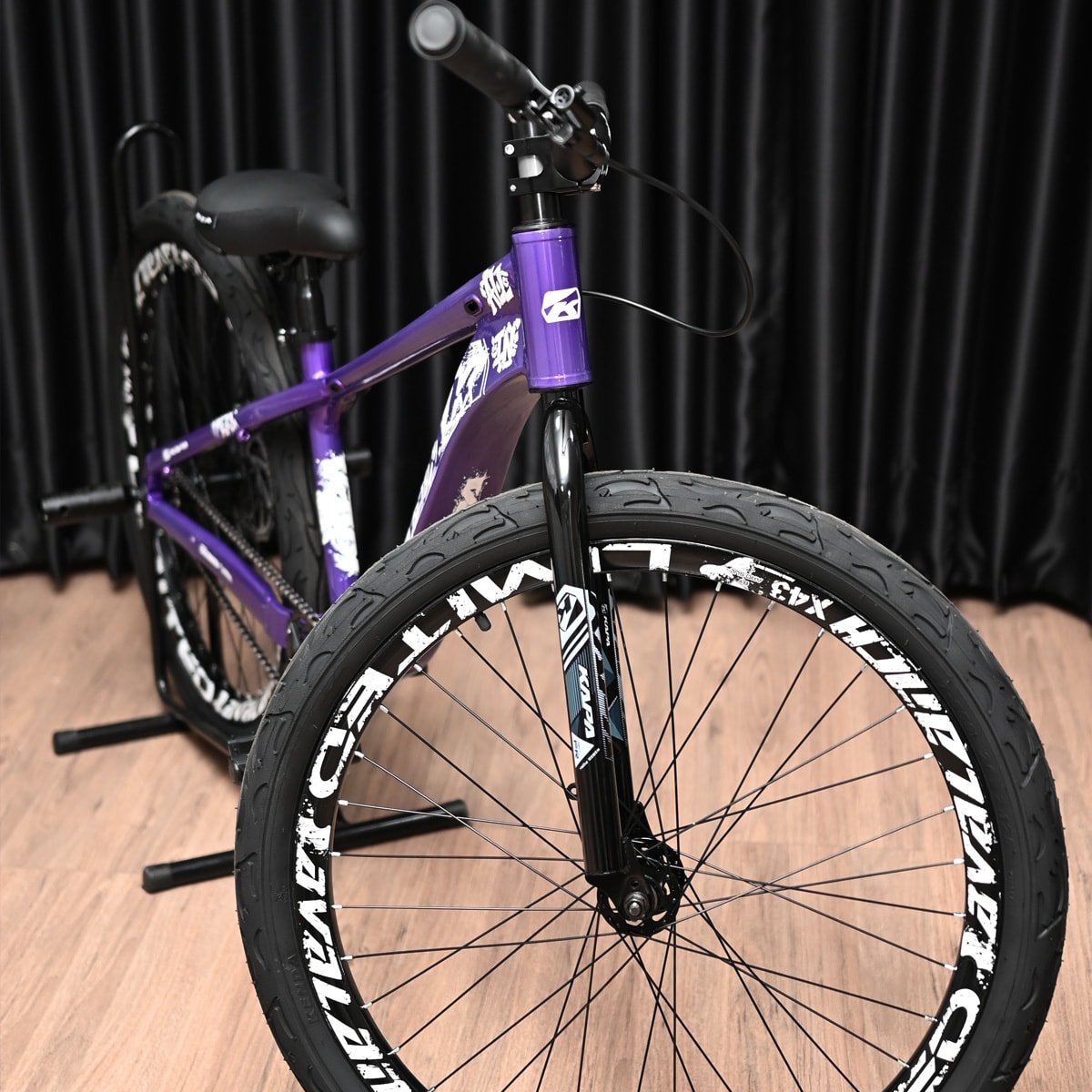 Bicicleta Aro 26 KAPA All In Single Freeride Roxo Aros Preto