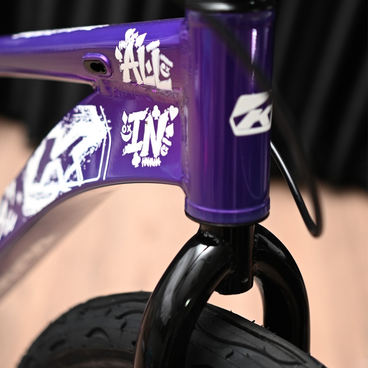 Bicicleta Aro 26 KAPA All In Single Freeride Roxo Pneus Flame
