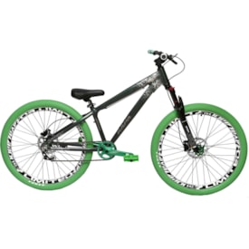 Bicicleta Aro 26 KAPA Beast Camaleão Verde Kit Single Grau