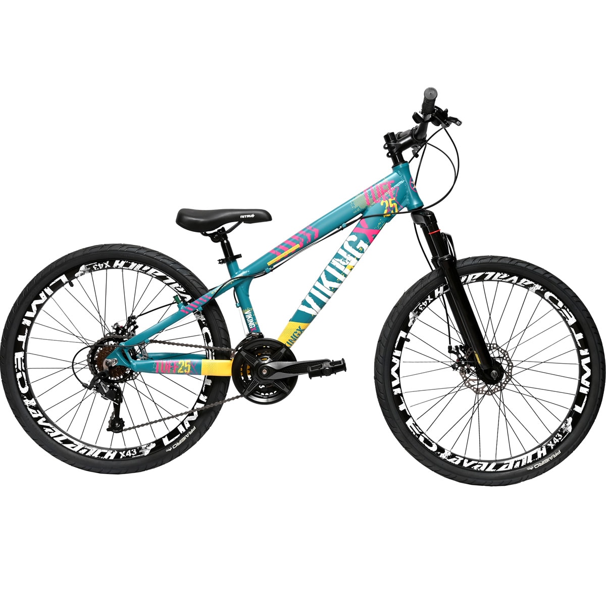 Bicicleta Aro 26 Viking Tuff-25 Start 21 Velocidades Freio Disco