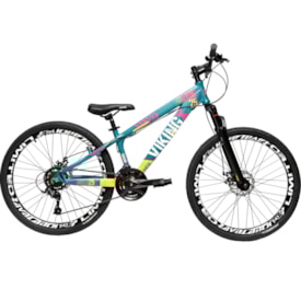 Bicicleta Aro 26 Viking Tuff-25 Start 21 Velocidades Freio Disco