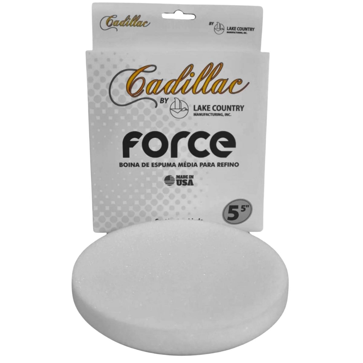 Boina Espuma Force Cadillac Refino Branco 5,5