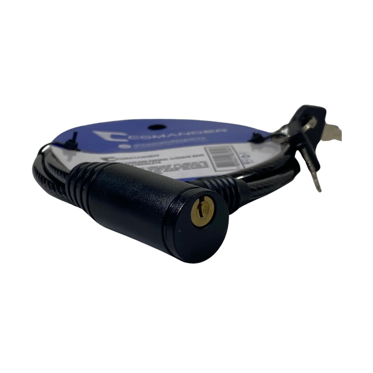 Cadeado de Bicicleta Espiral Comander Com Chave 6mm X 1M