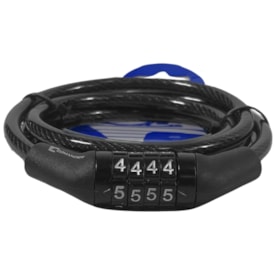 Cadeado de Bicicleta Espiral Comander Com Segredo 6mm X 1M