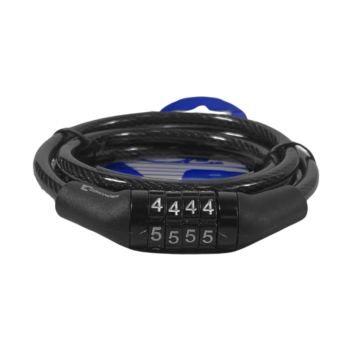 Cadeado de Bicicleta Espiral Comander Com Segredo 6mm X 1M