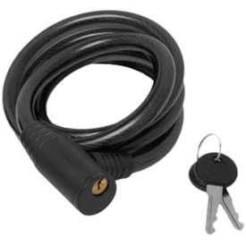 Cadeado de Bicicleta Espiral G7 Com Chave 12mm X 1,5M