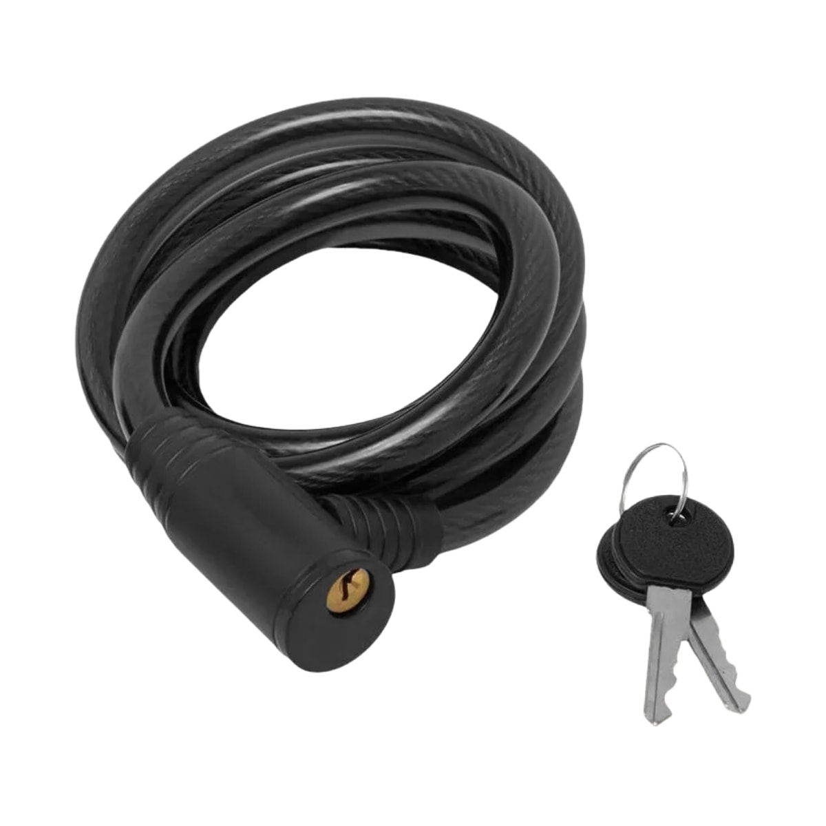 Cadeado de Bicicleta Espiral G7 Com Chave 12mm X 1,5M