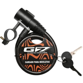 Cadeado de Bicicleta Espiral G7 Com Chave 12mm X 1M