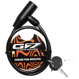 Cadeado de Bicicleta Espiral G7 Com Chave 6mm X 60cm