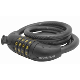 Cadeado de Bicicleta Espiral Inviktus Segredo 12mm X 1M