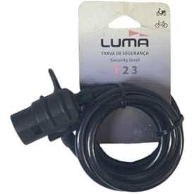 Cadeado de Bicicleta Espiral Luma Com Chave 10mm X 1,85M