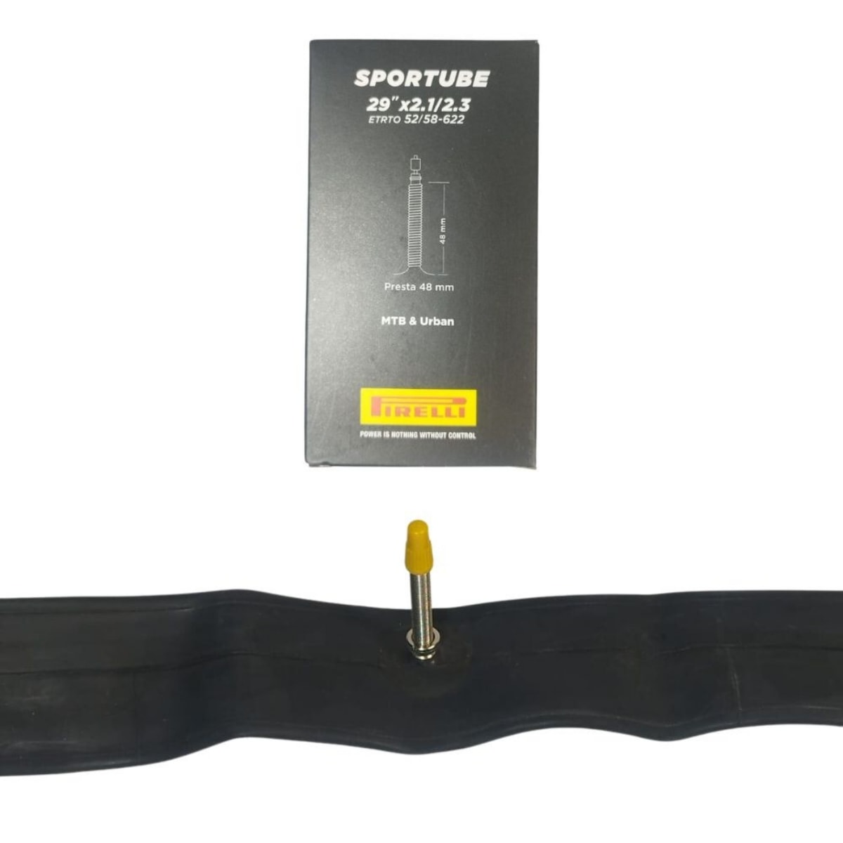 Câmara Aro 29x2.1/2.3 Pirelli Sporttube Válvula Presta 48mm