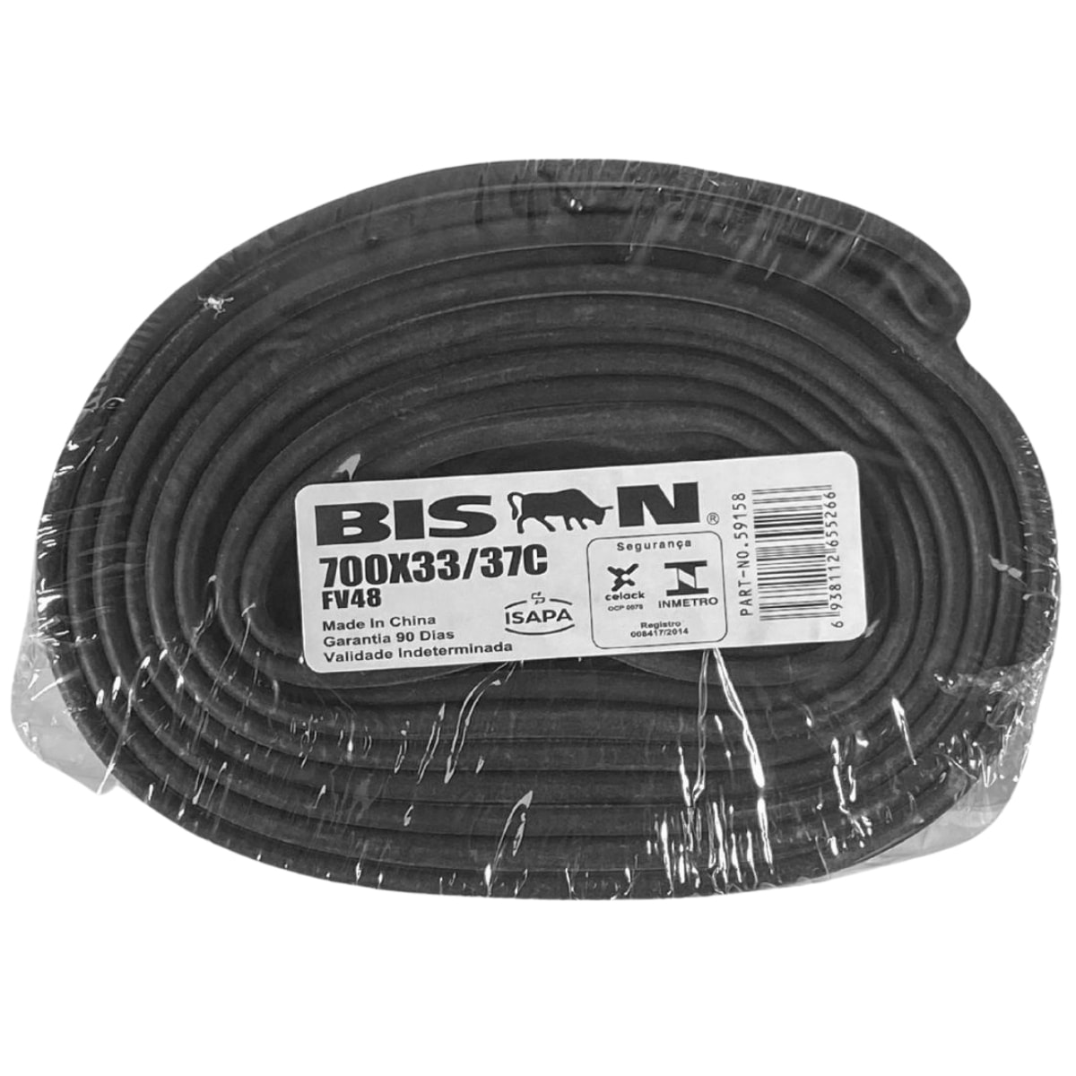 Câmara Aro 700x33/37C Bison Válvula Presta 48mm