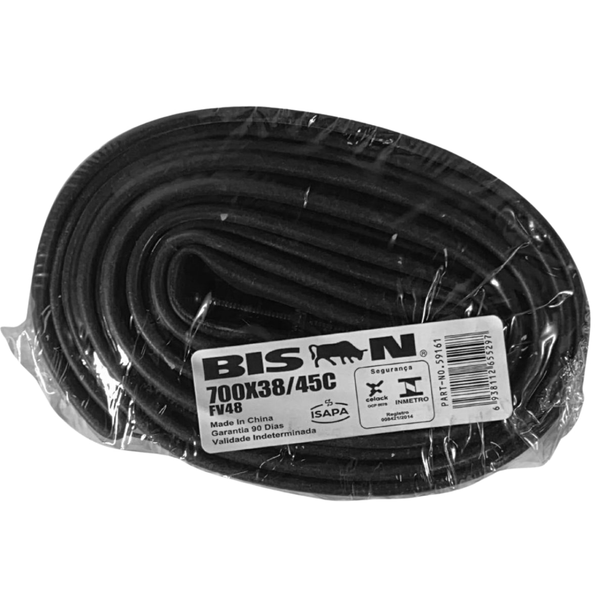 Câmara Aro 700x38/45C Bison Válvula Presta 48mm