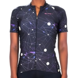 Camiseta Ciclista Feminina Elite Preto