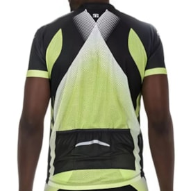 Camiseta Ciclista Masculina Elite Preto Verde
