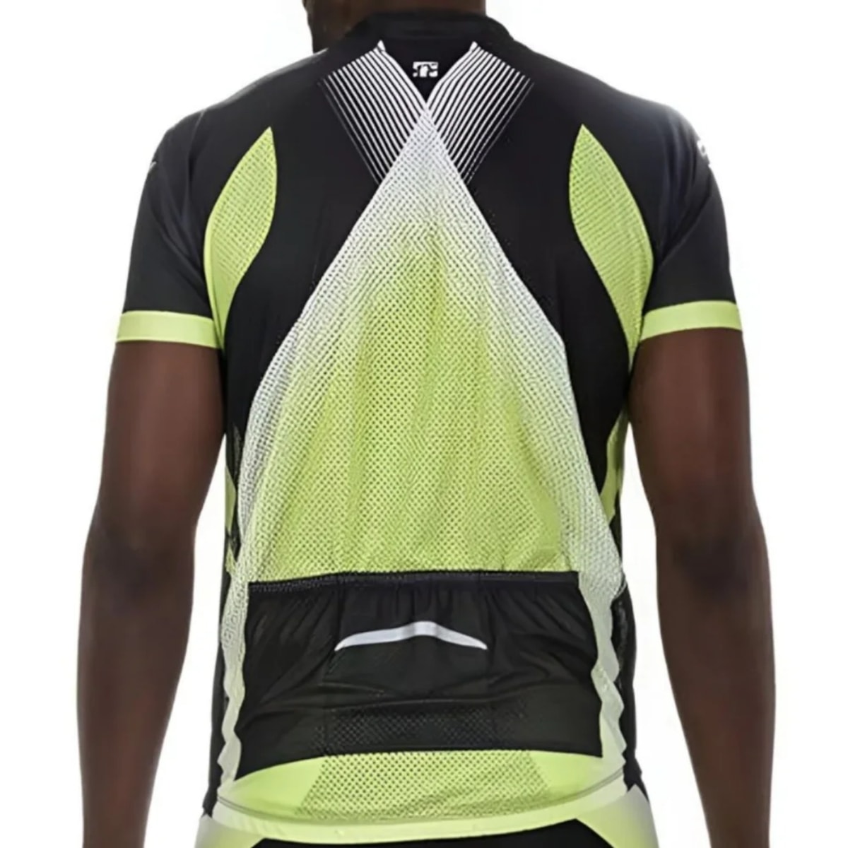 Camiseta Ciclista Masculina Elite Preto Verde