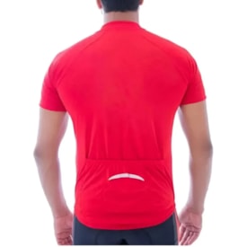 Camiseta Ciclista Masculina Elite Vermelho Branco