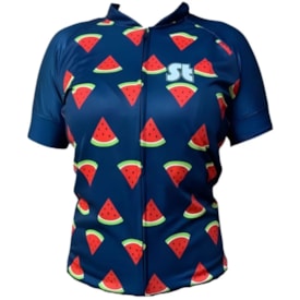 Camiseta Feminina Stroll Melancia Com Proteção UV