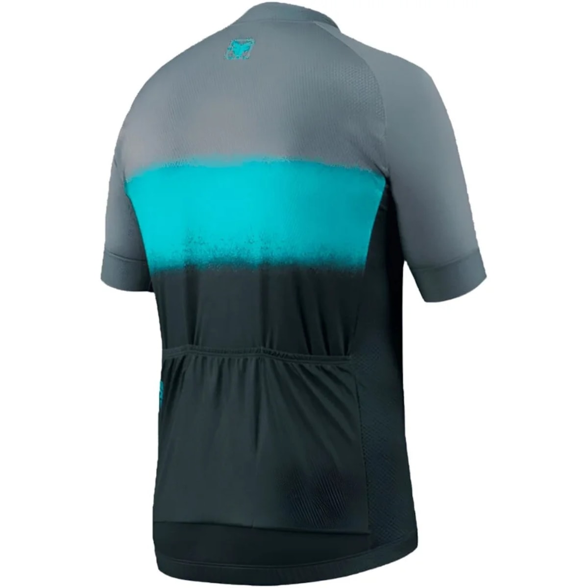Camiseta Masculina Free Force Sport Cinza e Azul Fluorescente - P