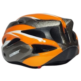 Capacete Bike Element In Mold Laranja e Grafite L-G
