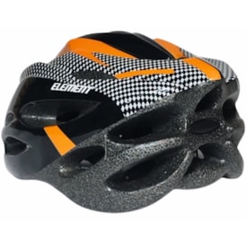 Capacete Bike Element Out Mold Grafite e Laranja M