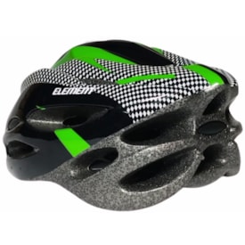 Capacete Bike Element Out Mold Grafite e Verde G