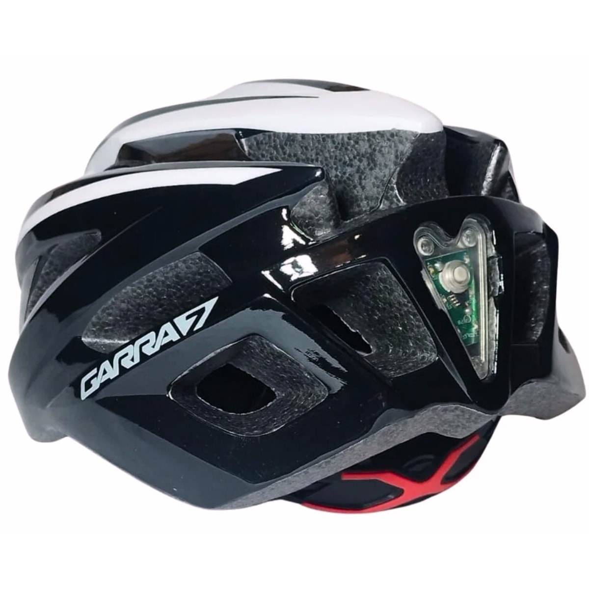 Capacete Bike Garra7 X 28 Preto e Branco M