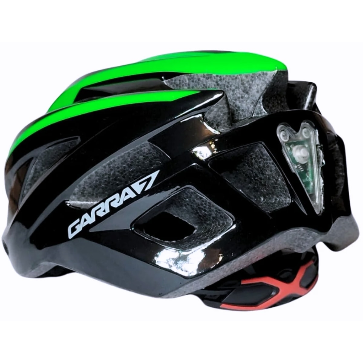 Capacete Bike Garra7 X 28 Preto e Verde M
