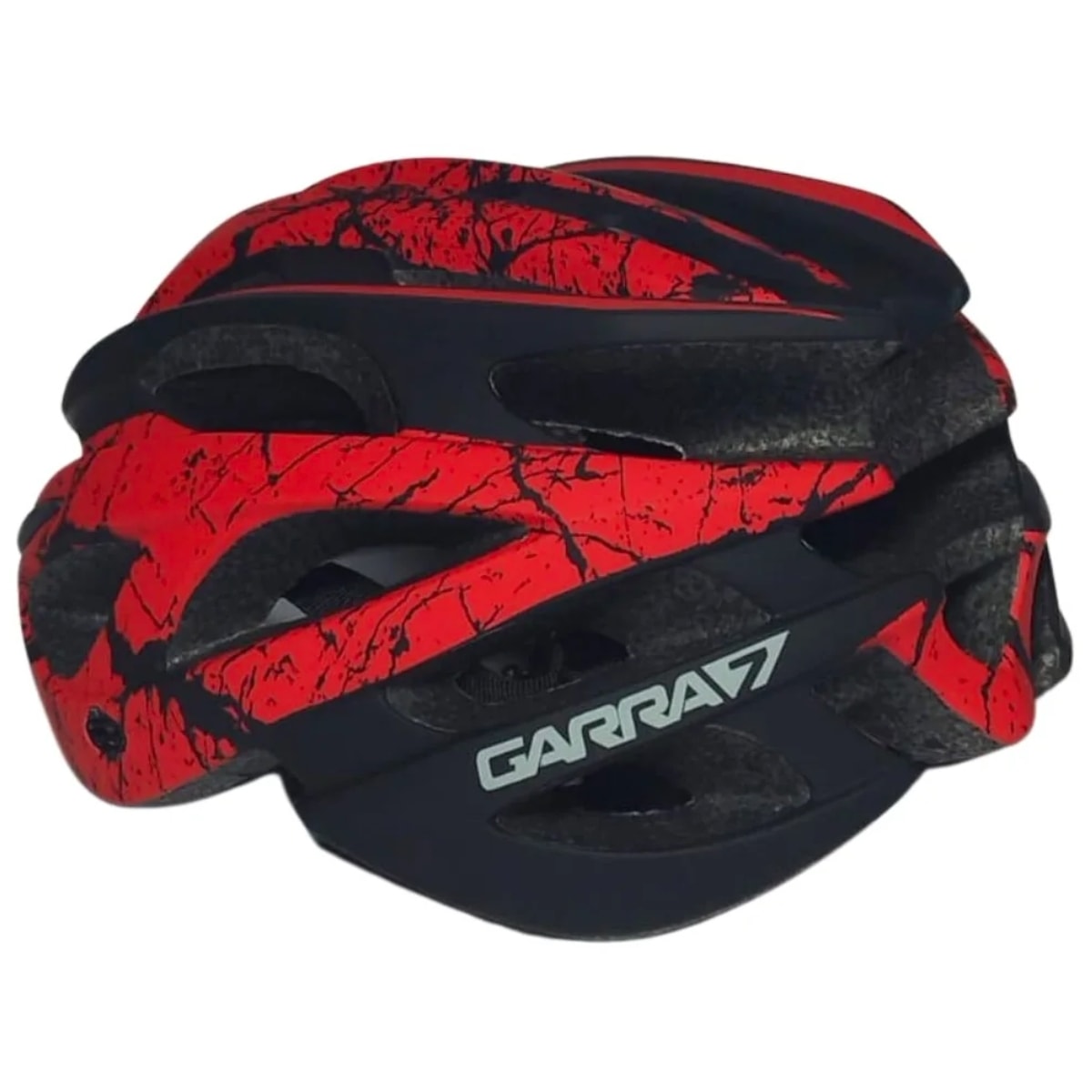 Capacete Bike Garra7 X-29 Preto e Vermelho M