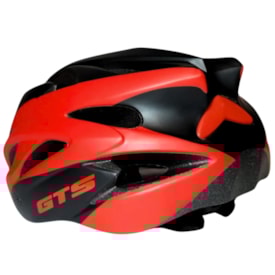 Capacete Bike GTS In Mold Preto e Vermelho